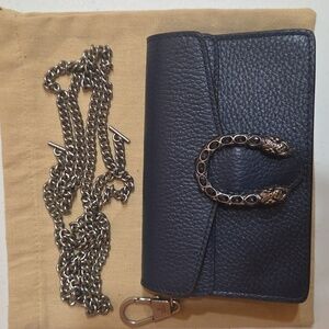Authentic Gucci Dionysus Mini bag blue leather